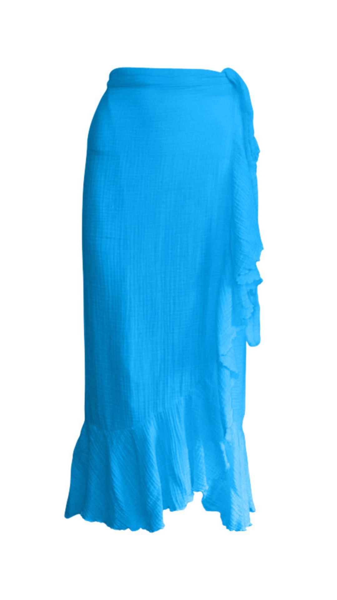 Ruffle Wrap Maxi Skirt Gauze - Carnival