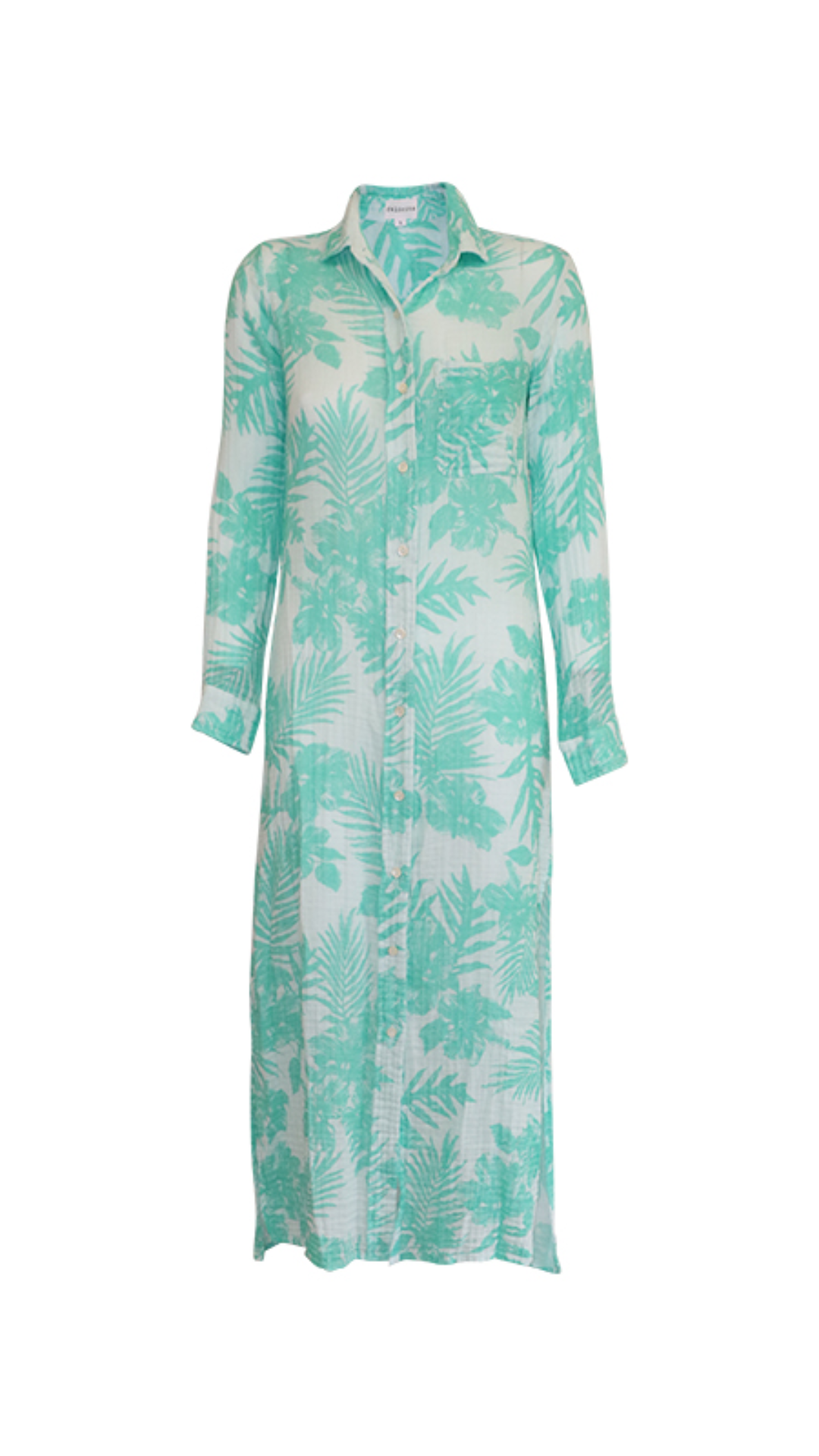 Boyfriend Maxi Dress Gauze - Bermuda Palm