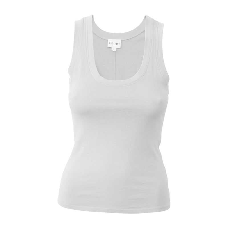 Scoop Tank Cotton - White