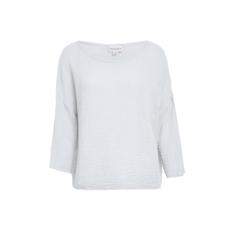 Off Shoulder Top Gauze - White