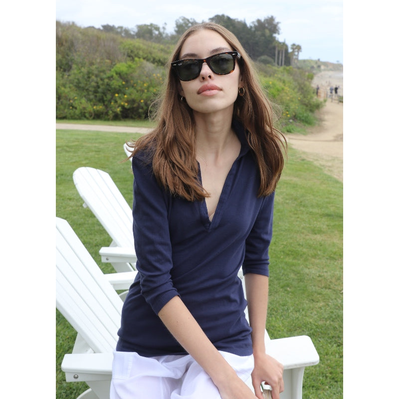 Polo Tee - Navy