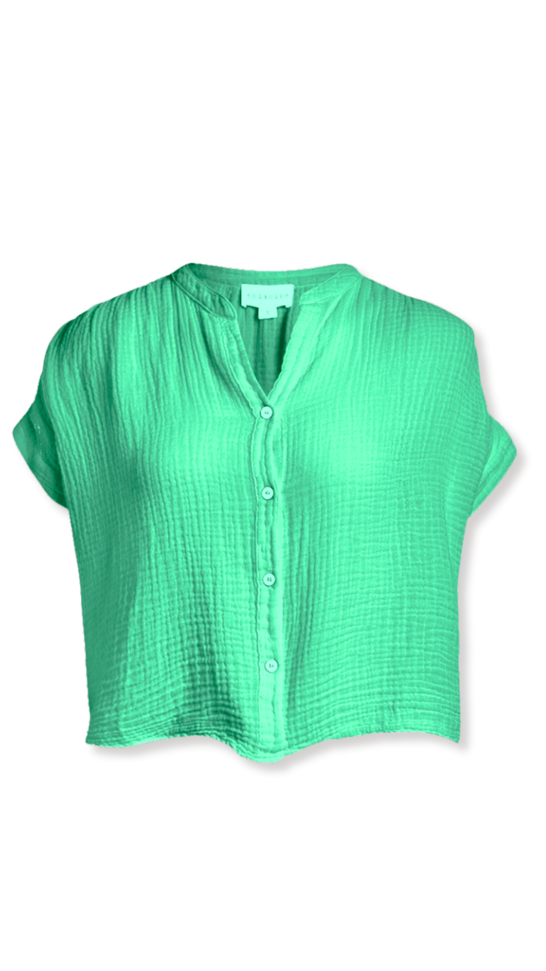 Short Sleeve Top Gauze -Sherbert