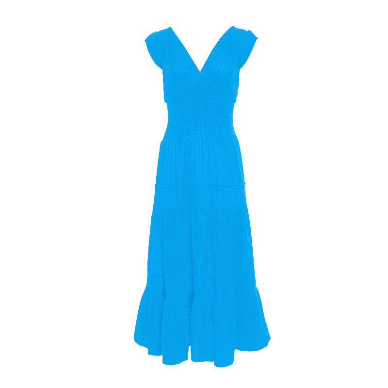 Smocked Dress Gauze - Carnival