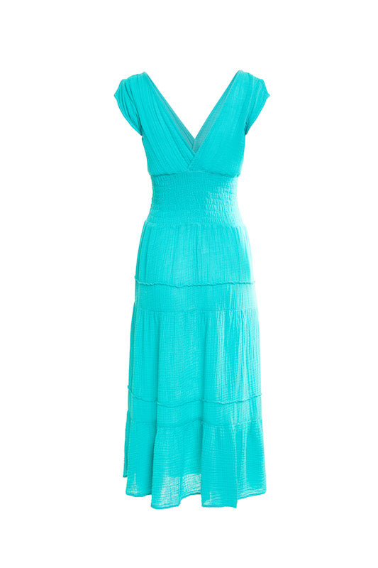 Smocked Dress - Emerald Bay