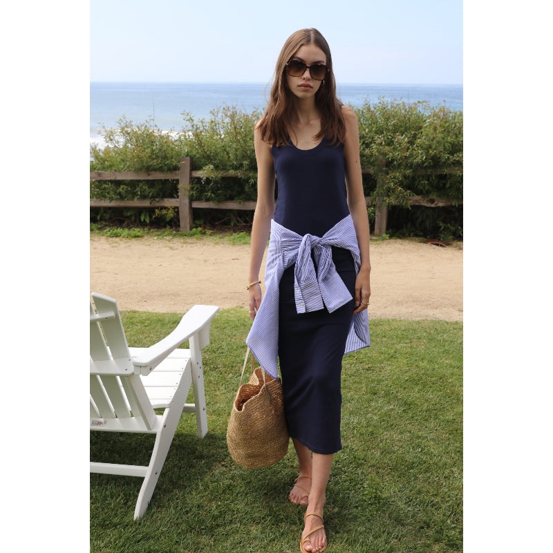 Tank Knit Dress - Navy