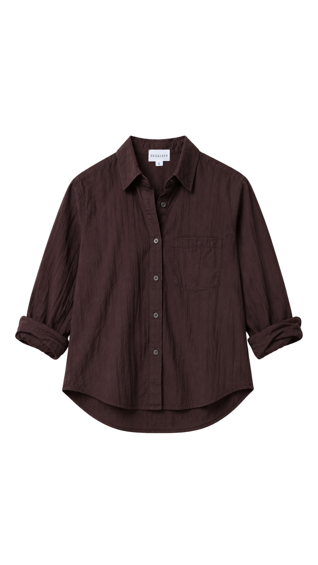 Boyfriend Top Cotton Voile - Bark