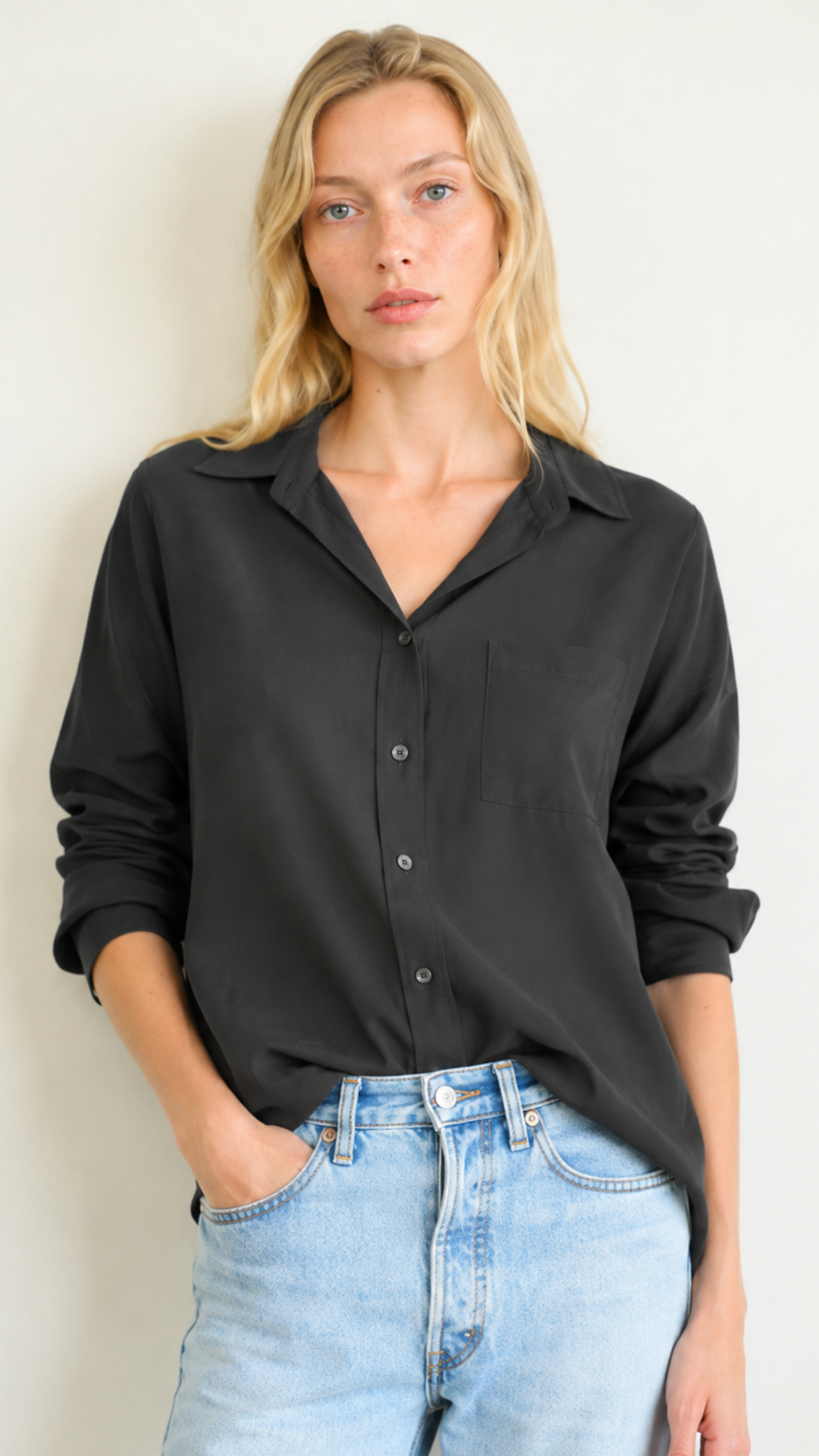 Boyfriend Top Lyocell Silk - Bottega