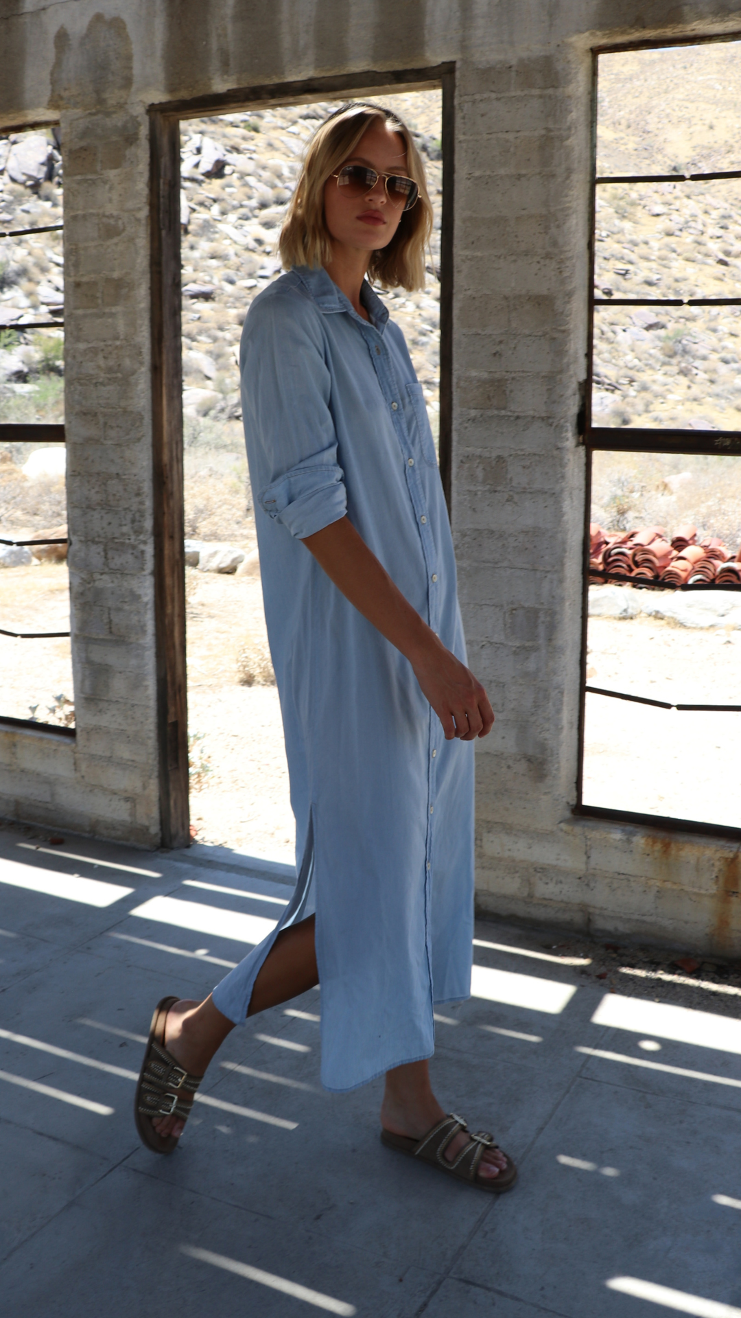 Boyfriend Maxi Cotton Denim - Lightwash
