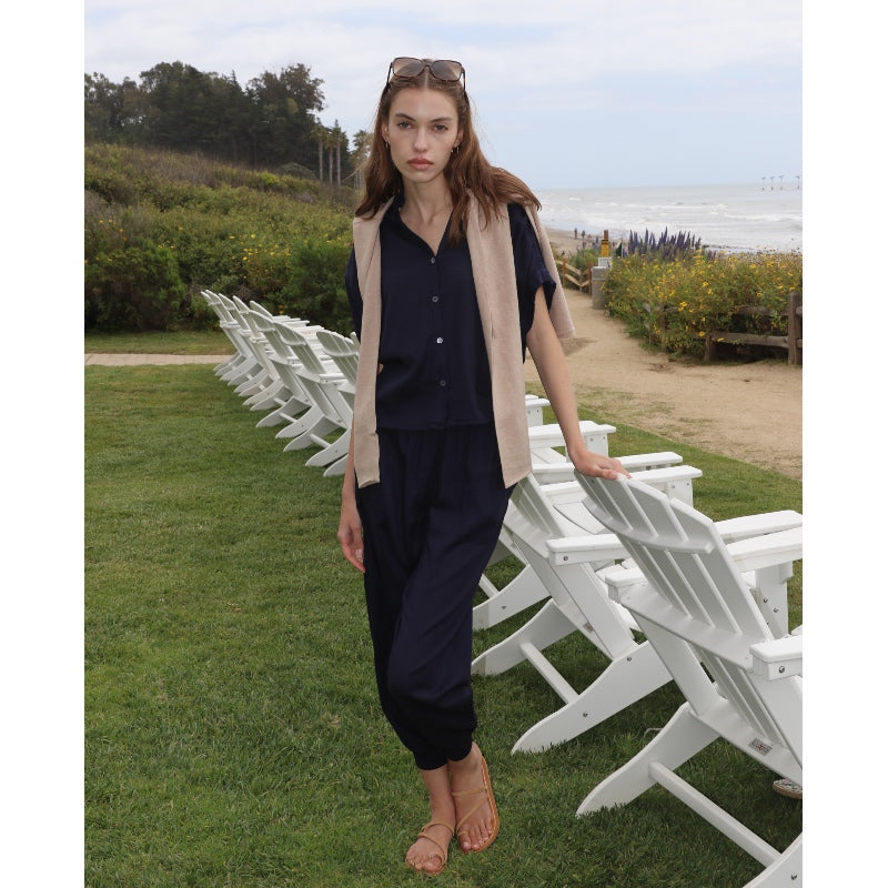 Sleek Jogger Pant - Navy
