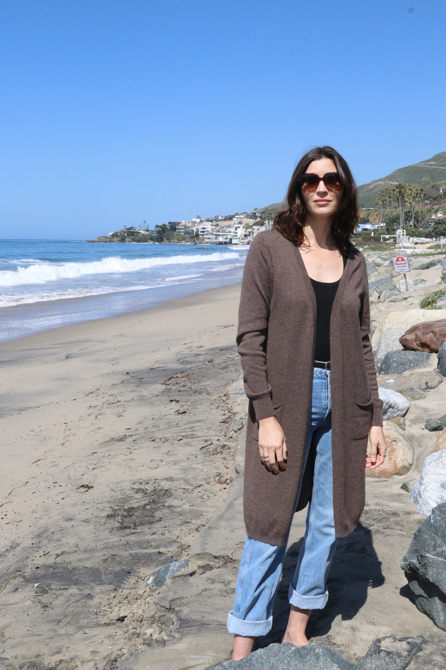 Pocket Cardigan Cashmere French Toast