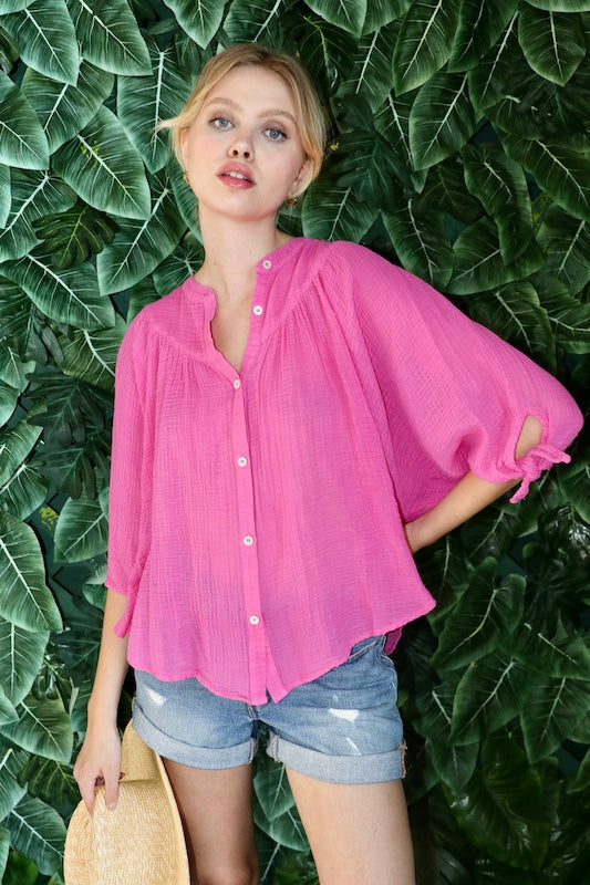 Tie Top - Cotton Candy