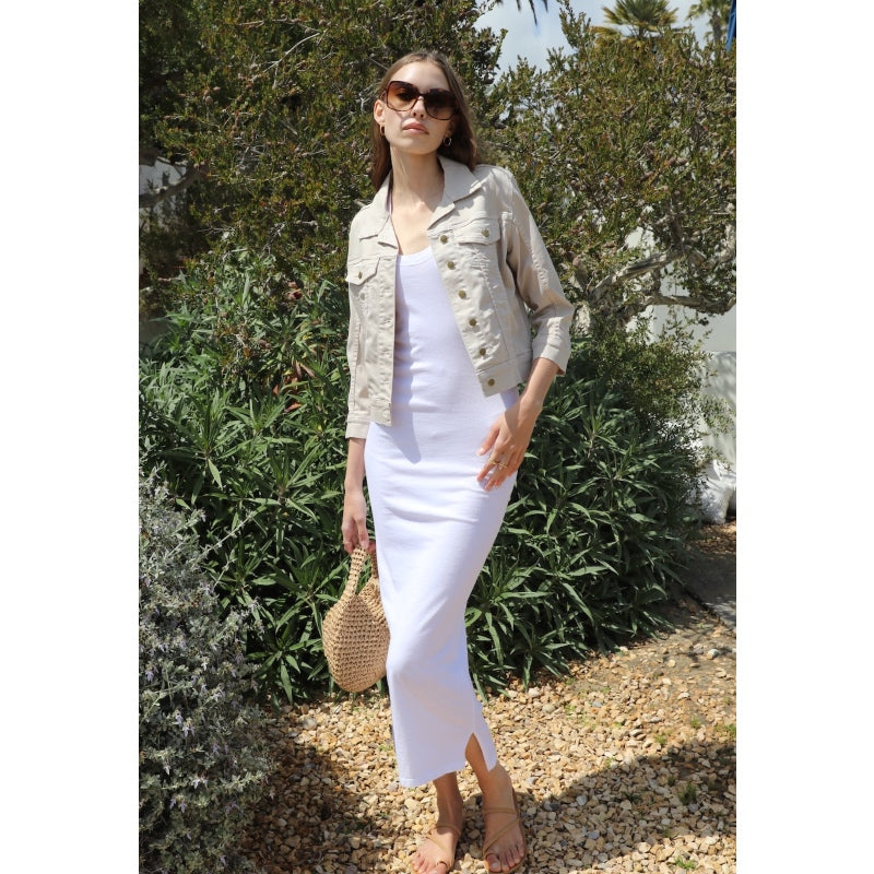 Tank Knit Dress - White
