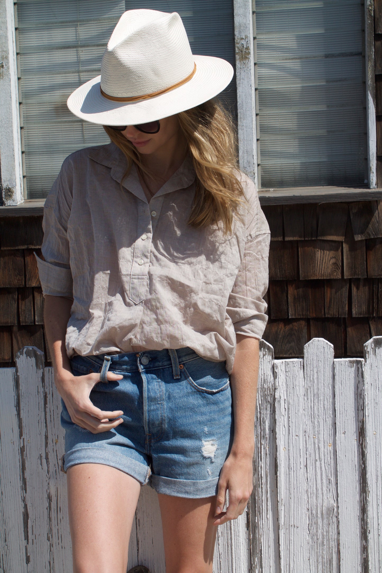 Pull Over Top Walnut Stripe