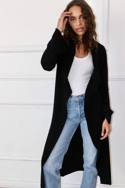 Cashmere Duster- Black
