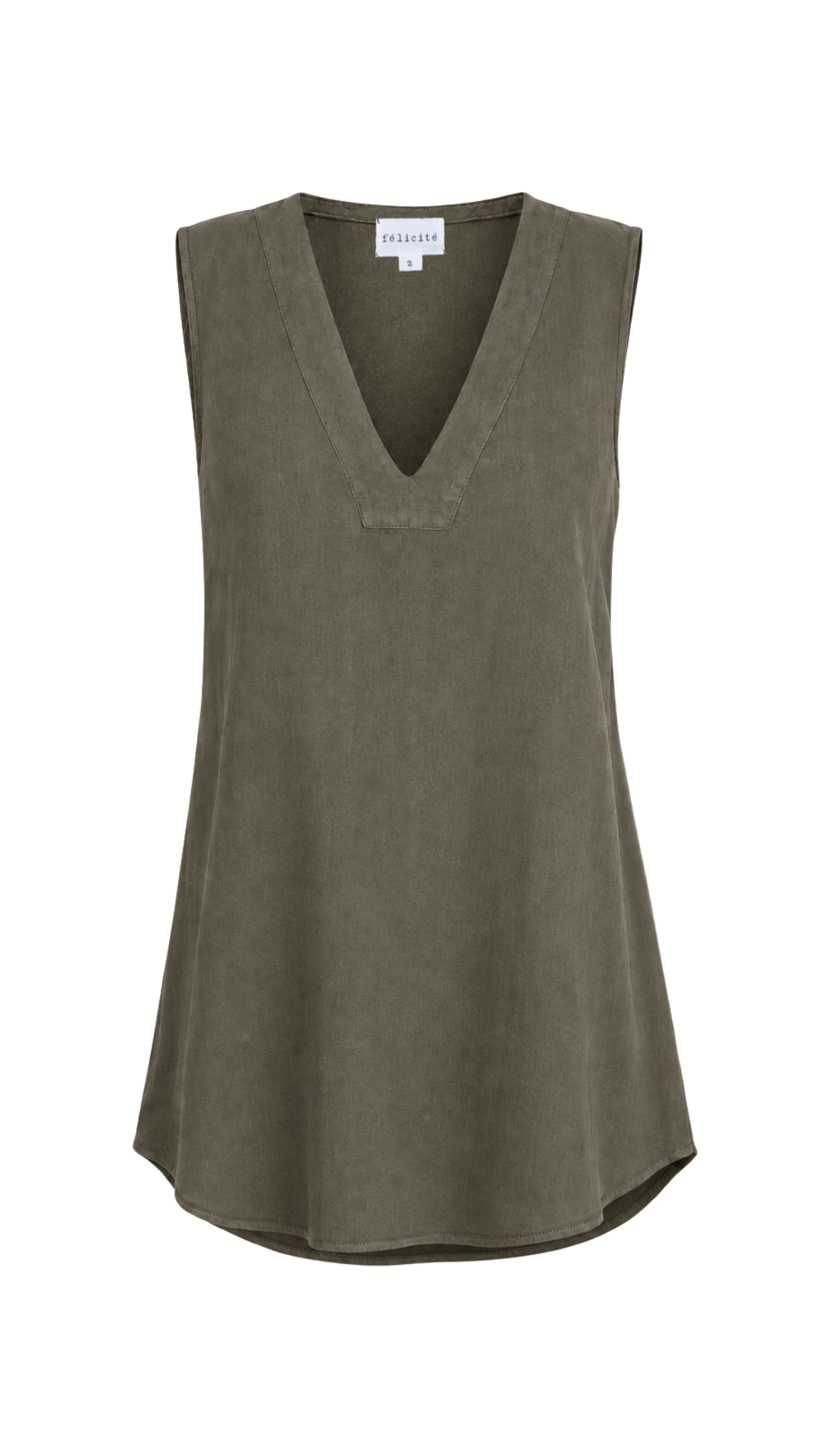 Tunic Dress Cotton Blend - Military
