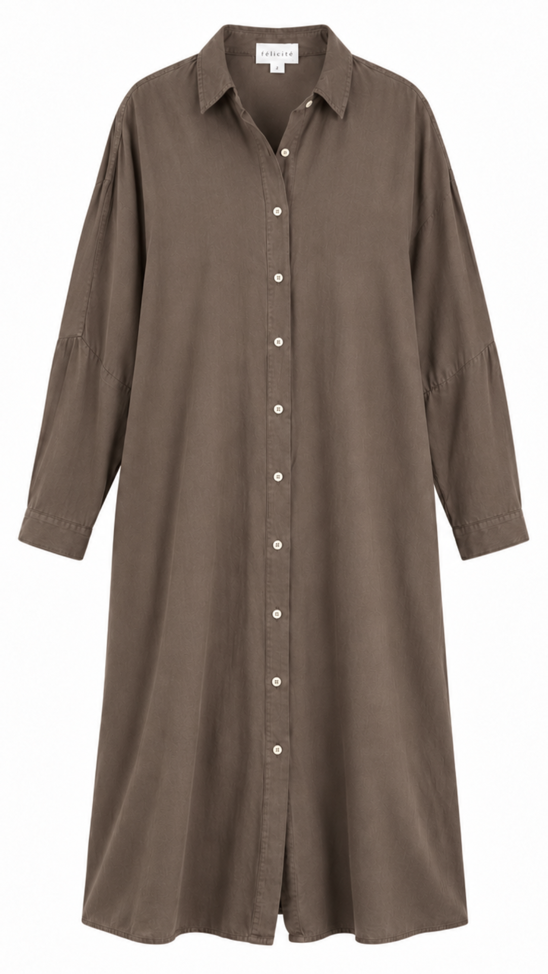 Drop Shoulder Dress Lyocell Silk - Hermes
