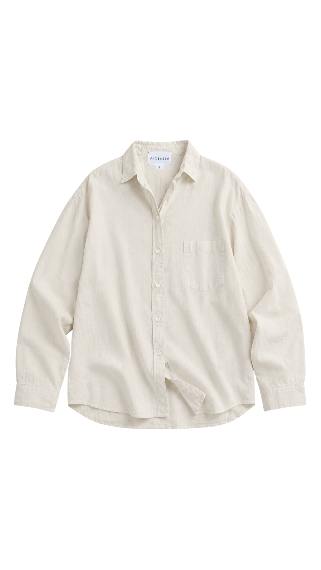 Drop Shoulder Shirt Cotton Blend - Cannoli