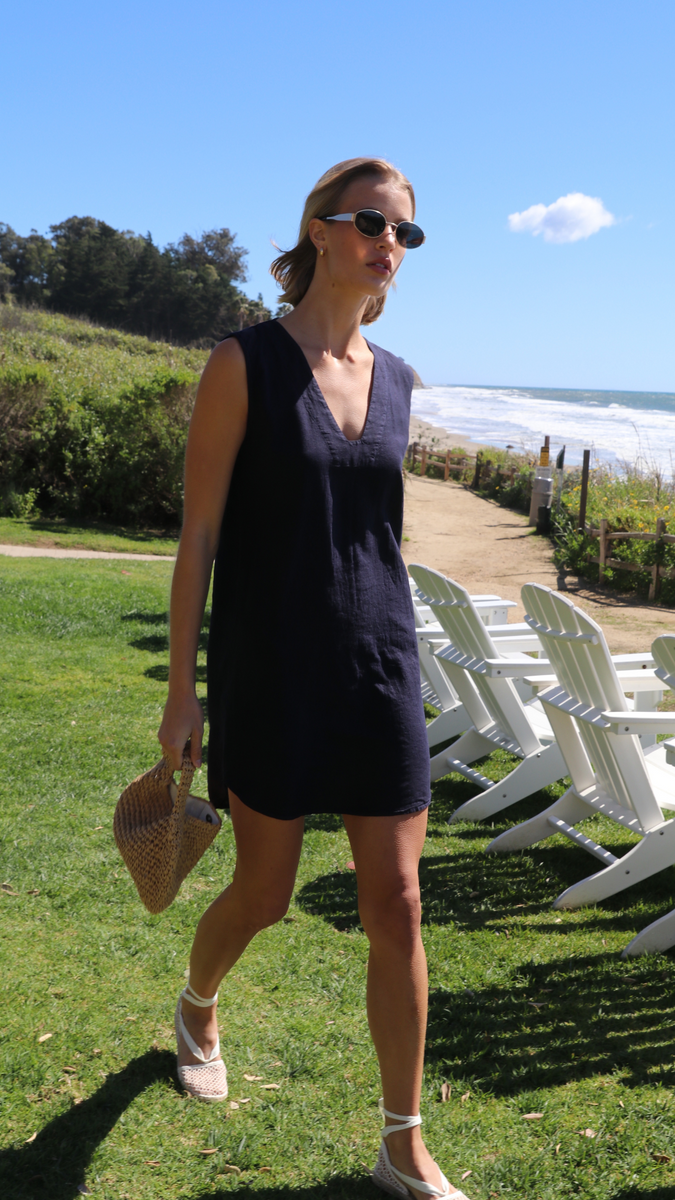 Tunic Dress Linen Rayon