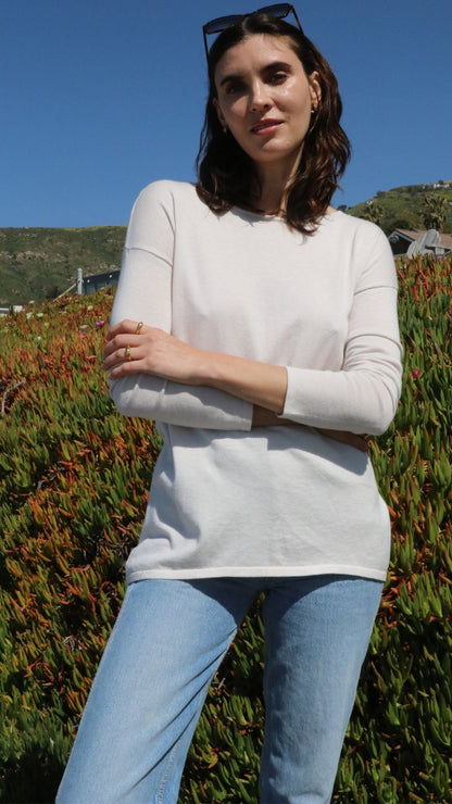 High-low  Sweater Cotton Cashmere - Sylph