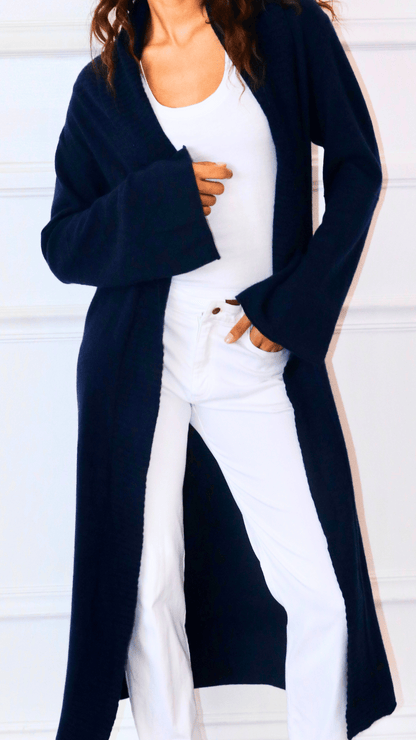 Cashmere Duster -Navy