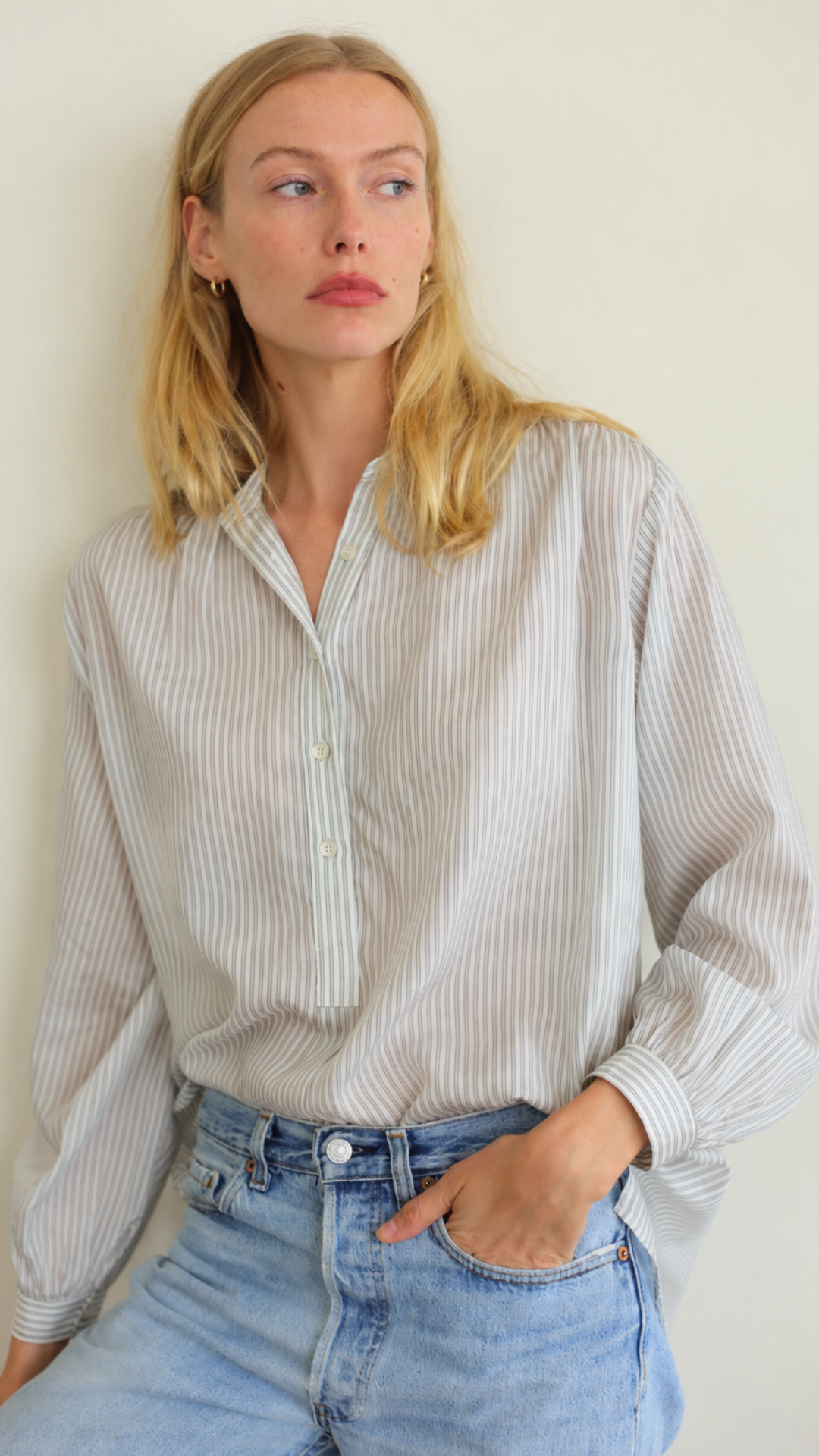 Poet Top Lyocell Silk - Canolli Stripe