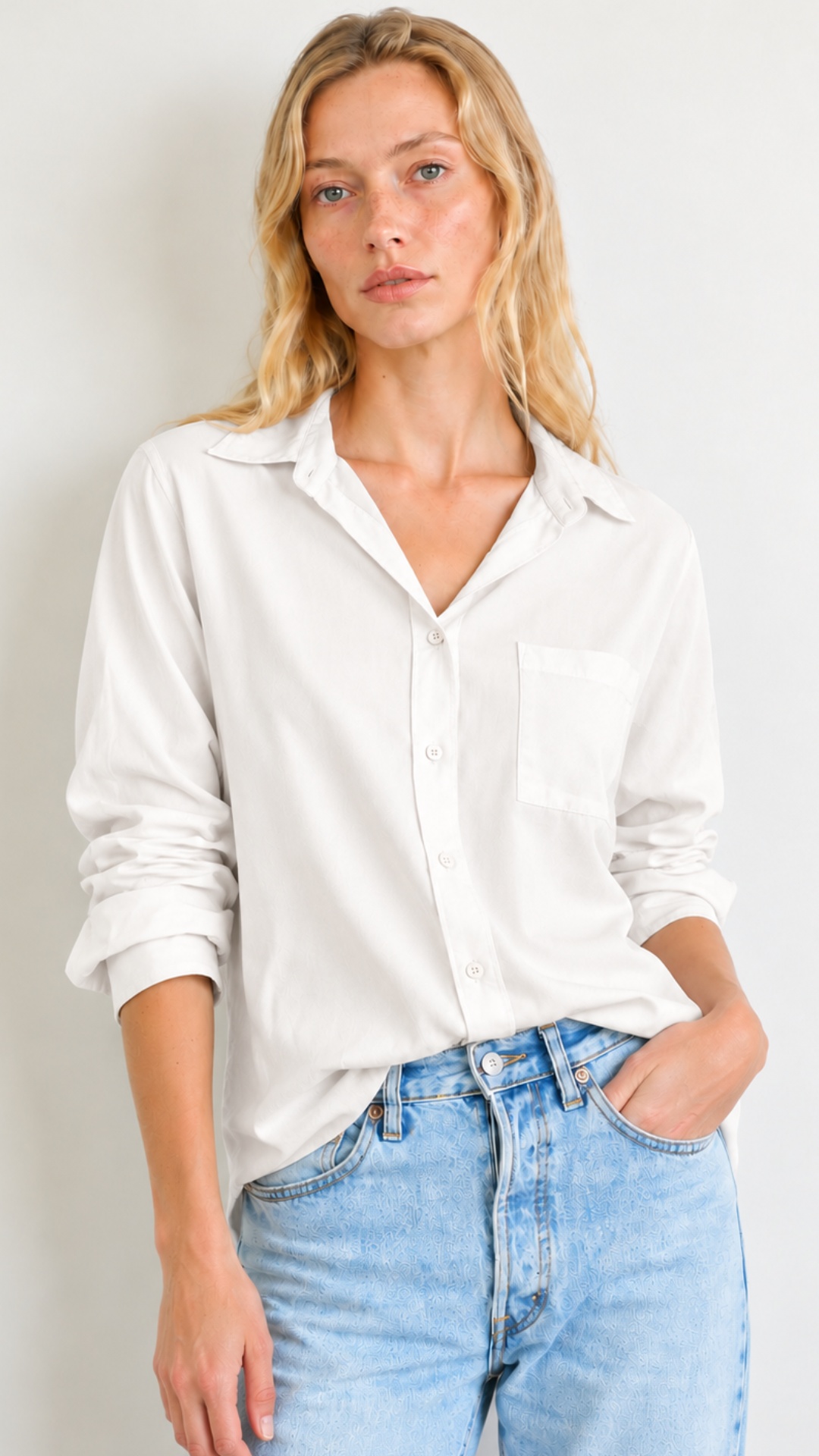 Boyfriend Top Lyocell Silk - Canolli