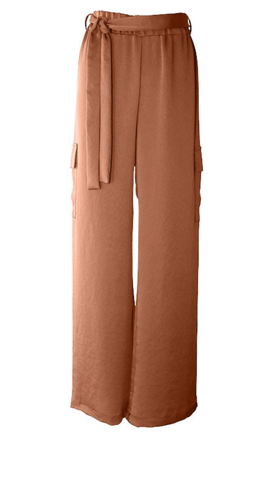 Elastic Waist Cargo Pant - Sienna