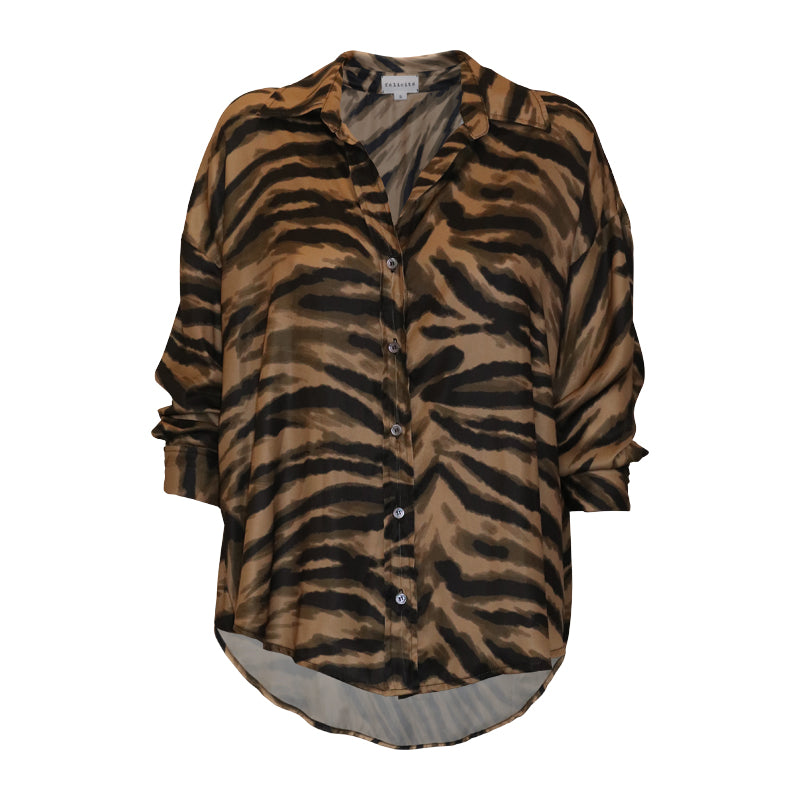 Drop Shoulder Shirt - Tiger