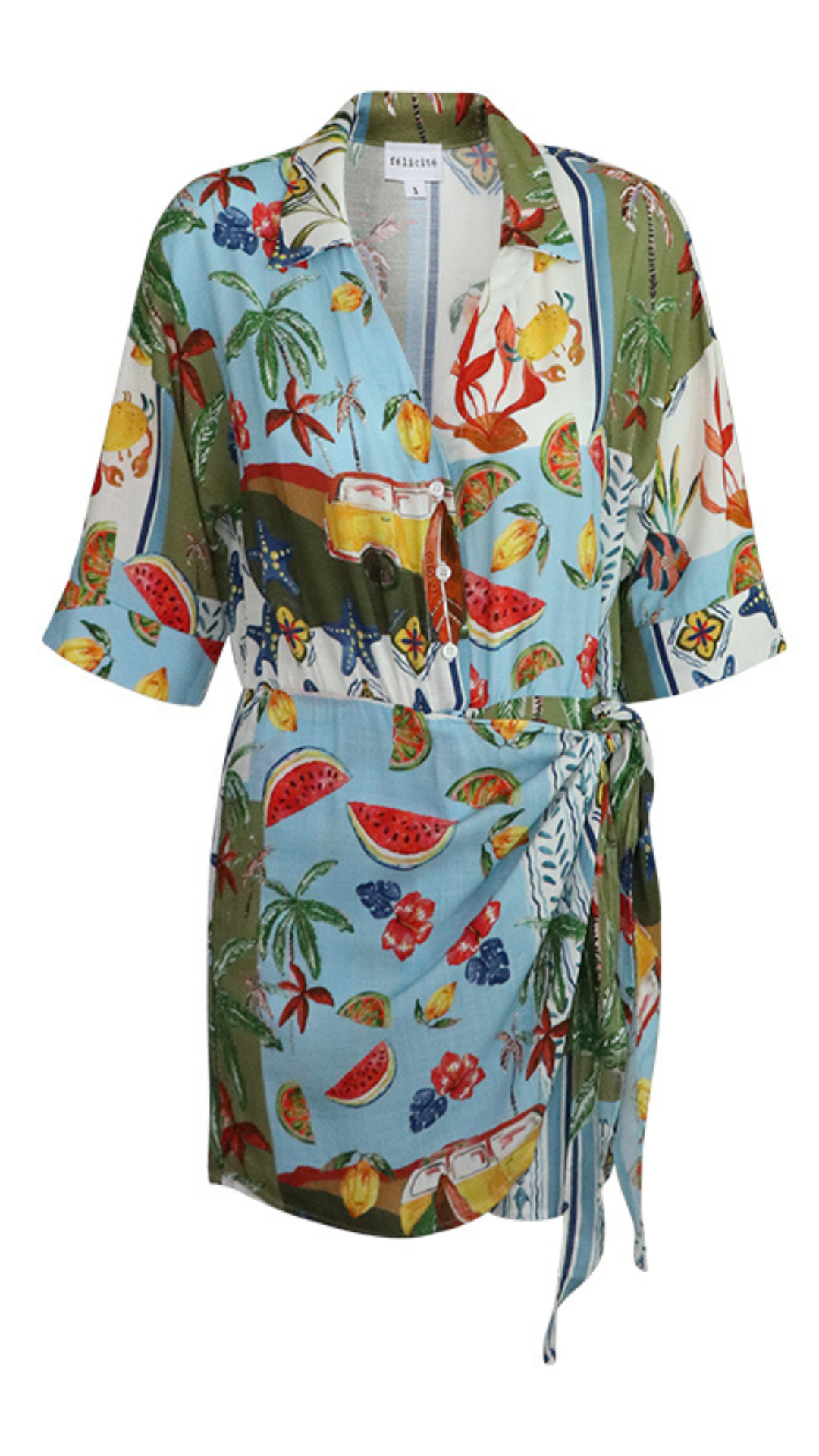 Skort Romper - French Blue