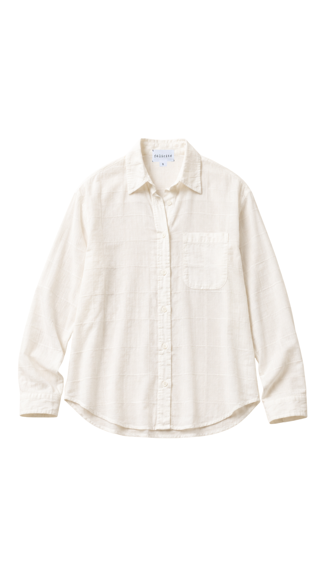 Boyfriend Top Check Cotton - Cannoli