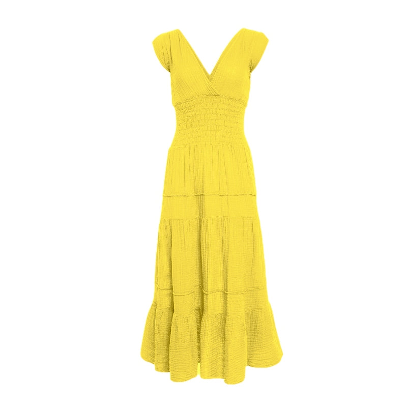 Smocked Dress Gauze  - Dandeloin