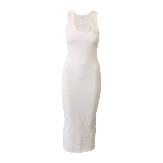 Tank Knit Dress - White