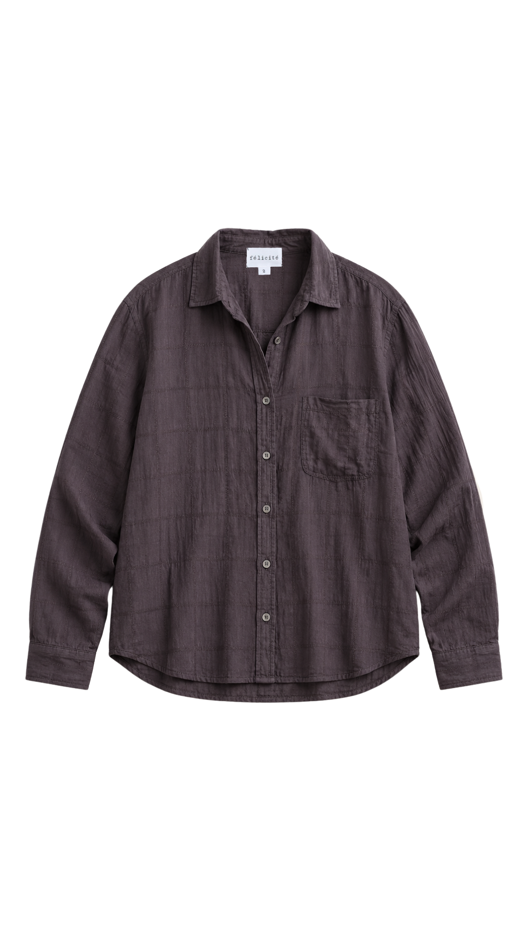 Boyfriend Top Check Cotton - Bottega