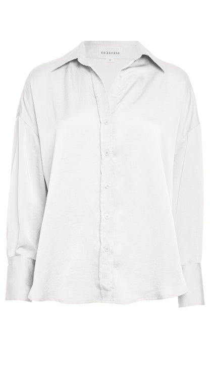 Drop Shoulder Shirt -Pearl