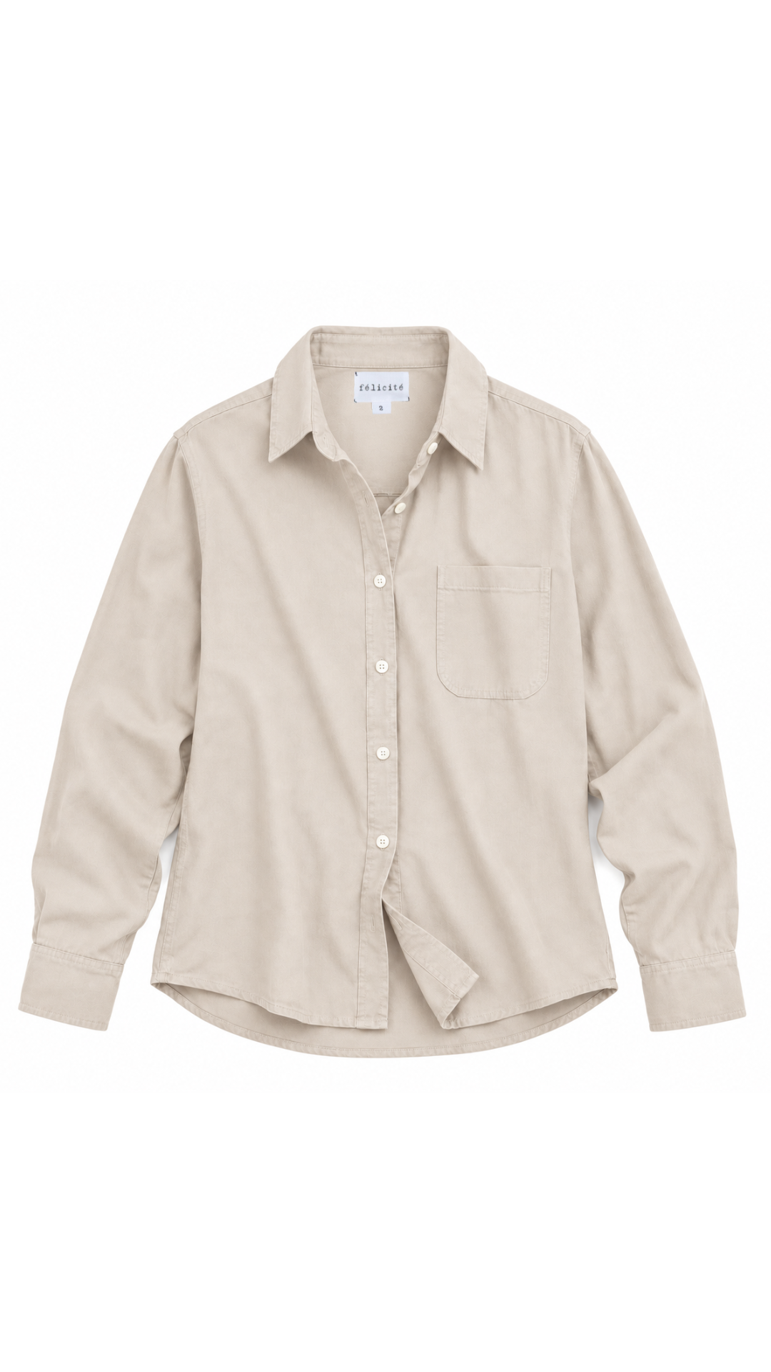 Boyfriend Top Lyocell Silk - Taupe