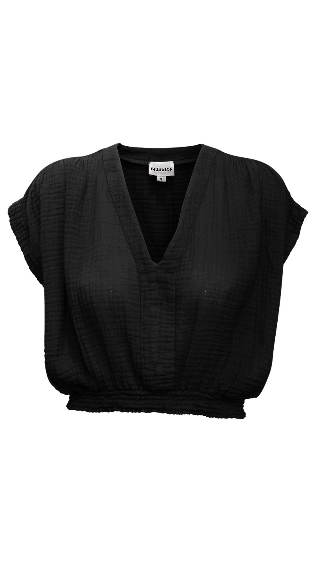 Vacay Top Gauze  - Black