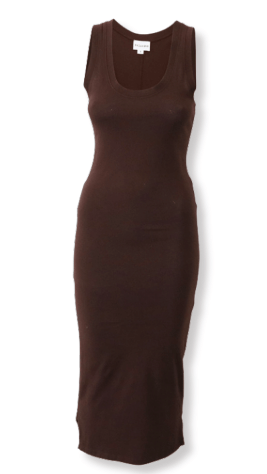 Tank Knit Dress - Bark