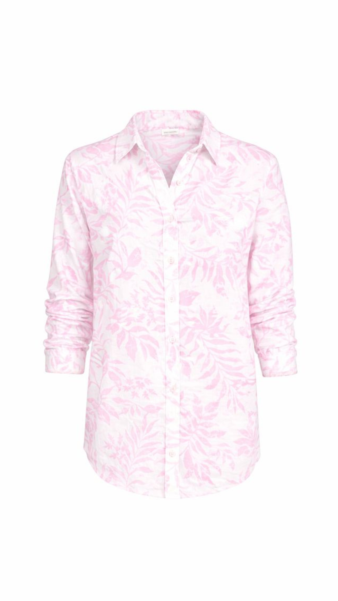 Boyfriend Top Gauze - Pink Palm
