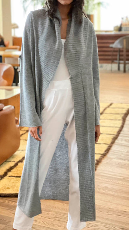 Cashmere Duster -Heather Grey