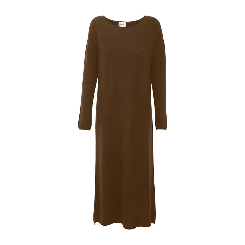 Highlow Cashmere Dress - Brindle