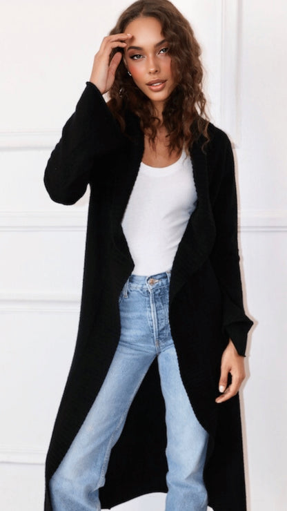 Cashmere Duster- Black