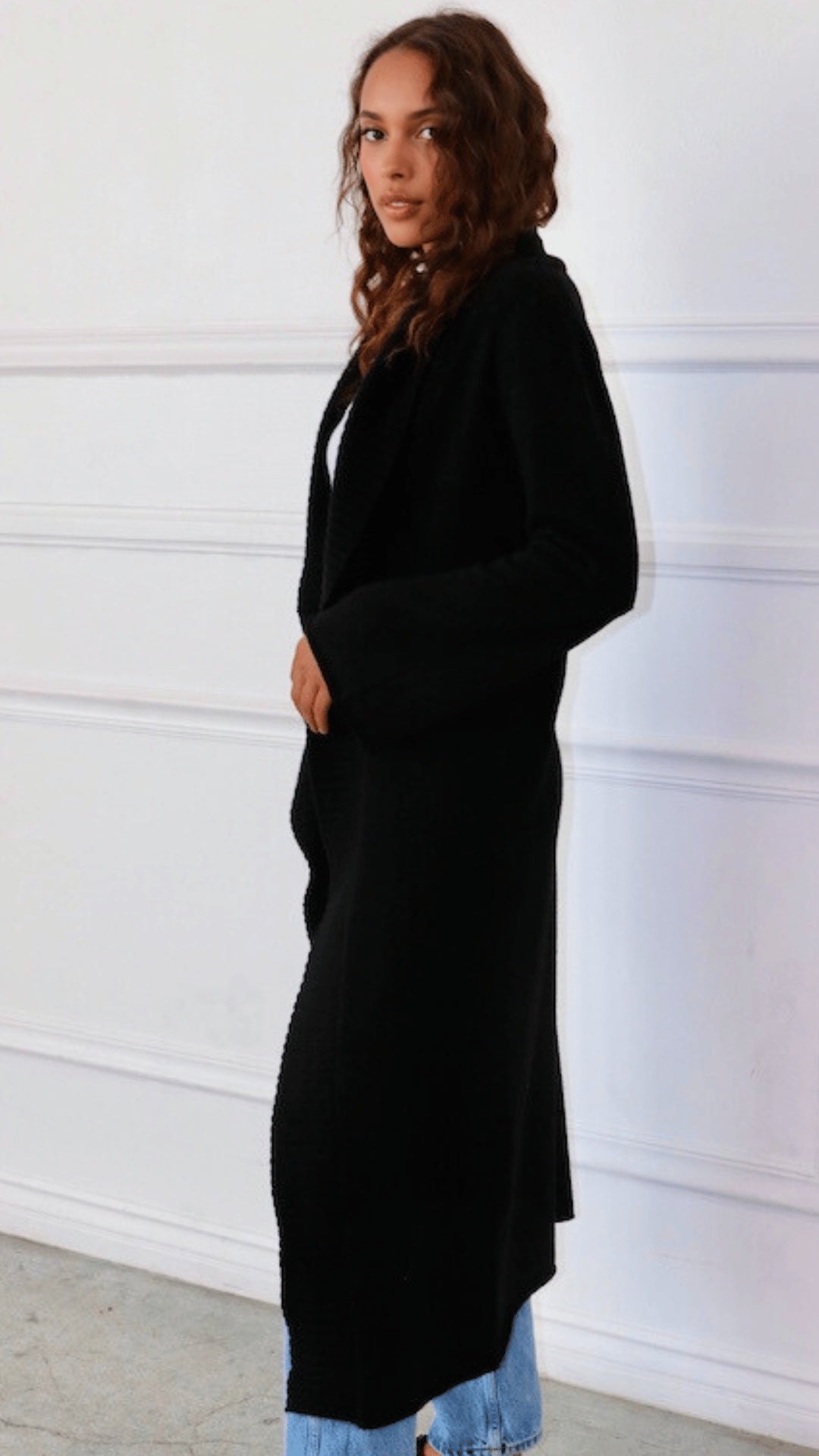 Cashmere Duster- Black