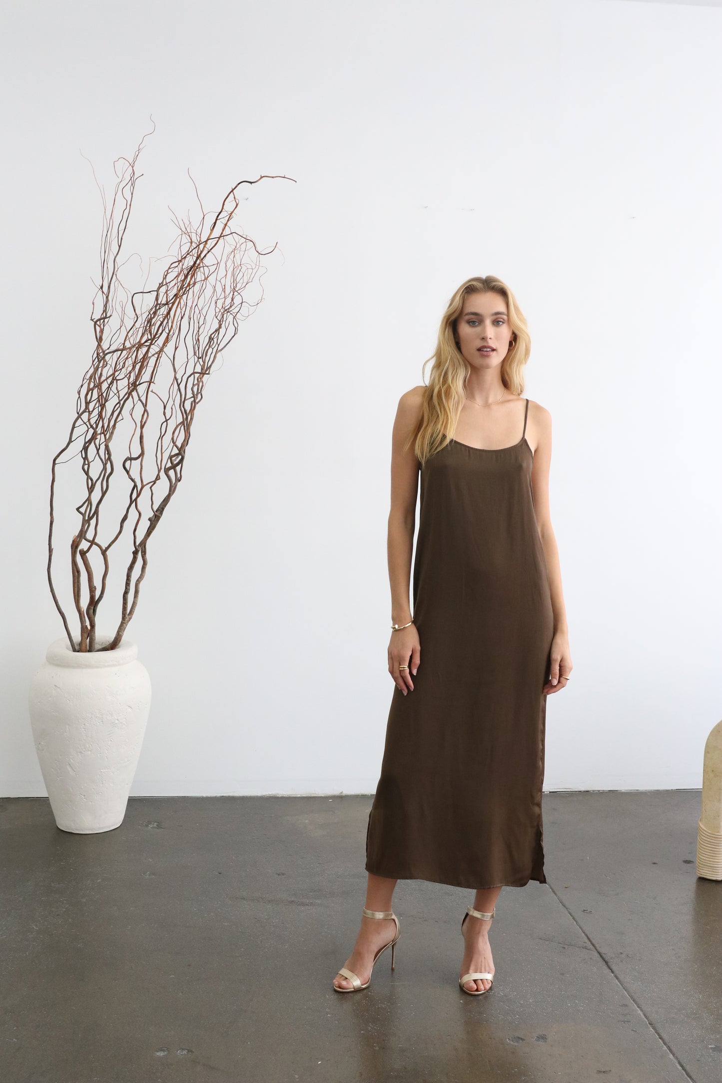 Camisole Dress Recycle Poly- Ganache