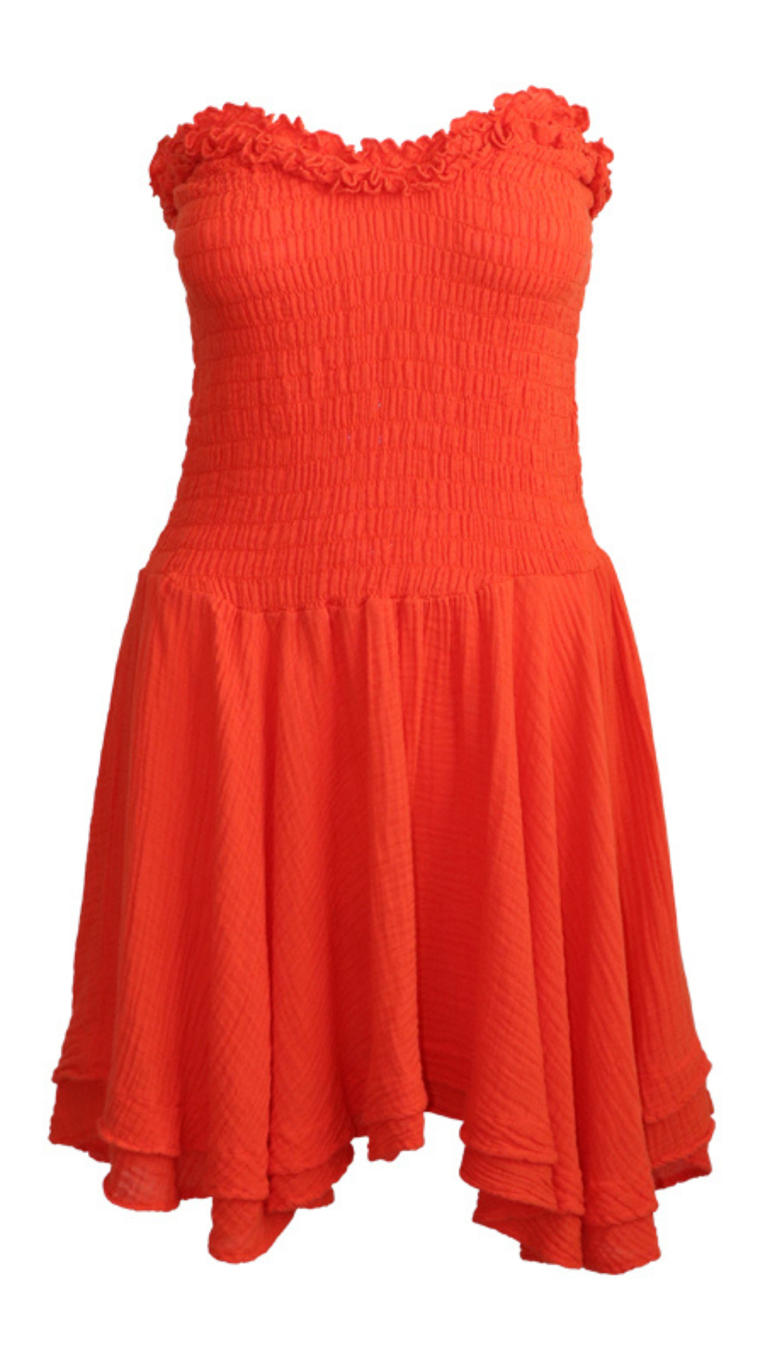 Ibiza Dress Gauze - Cherry