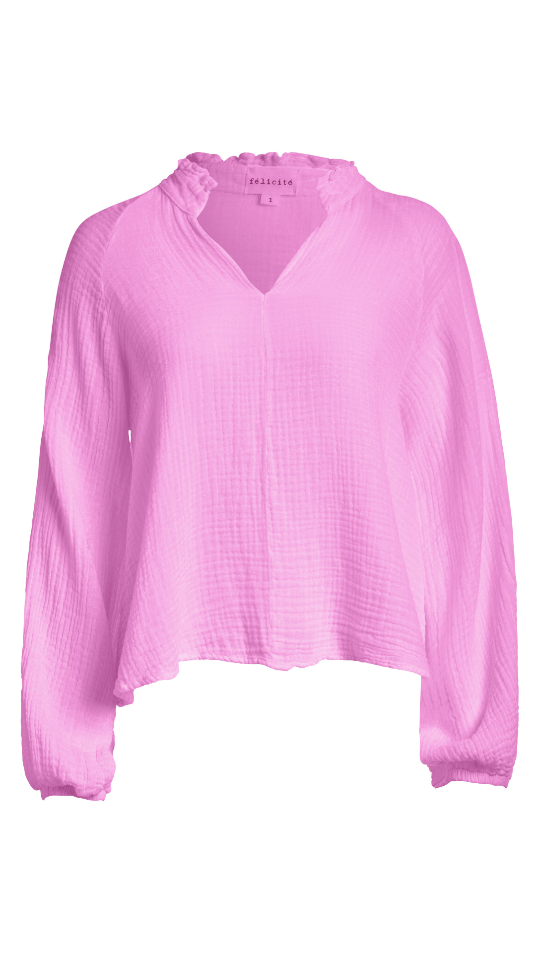 Ruffle Collar Top Gauze - Elle Woods