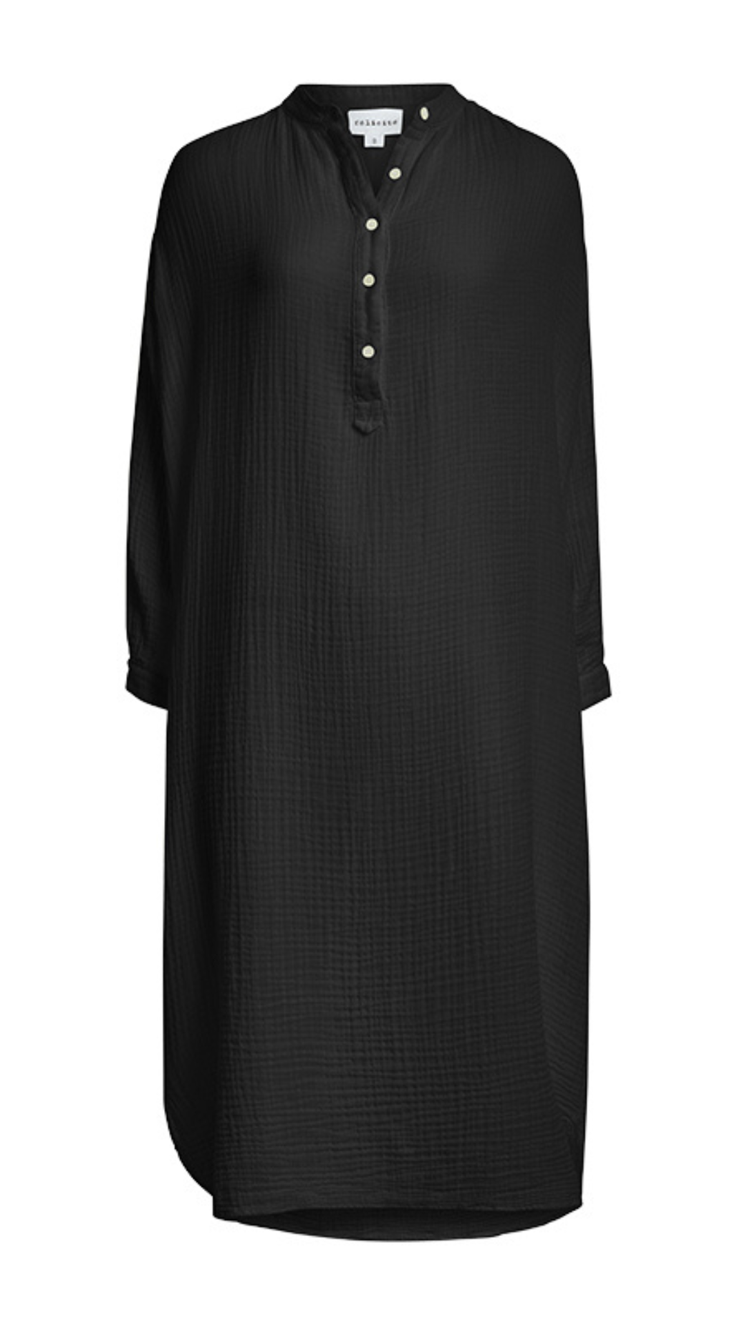 Poet Dress Gauze - Black