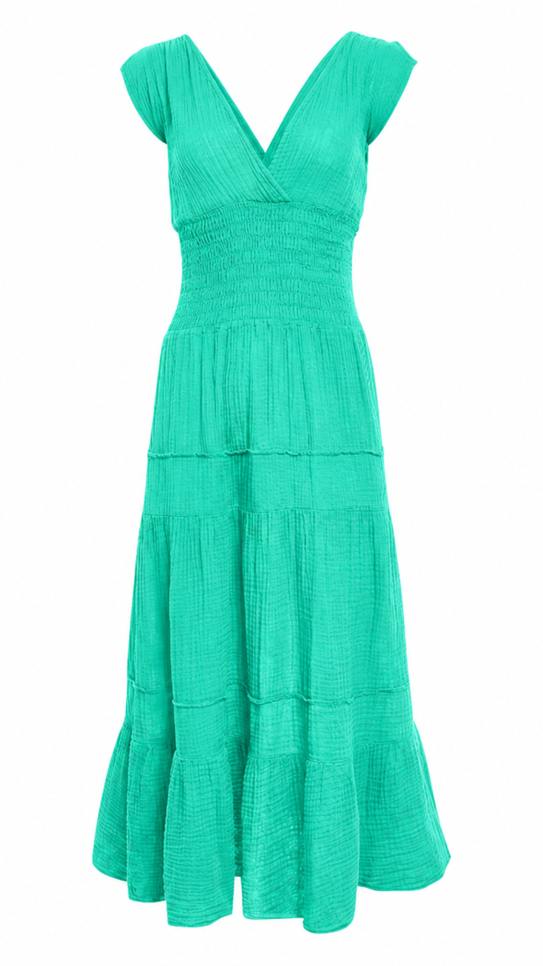 Smocked Dress Gauze  - Sherbert