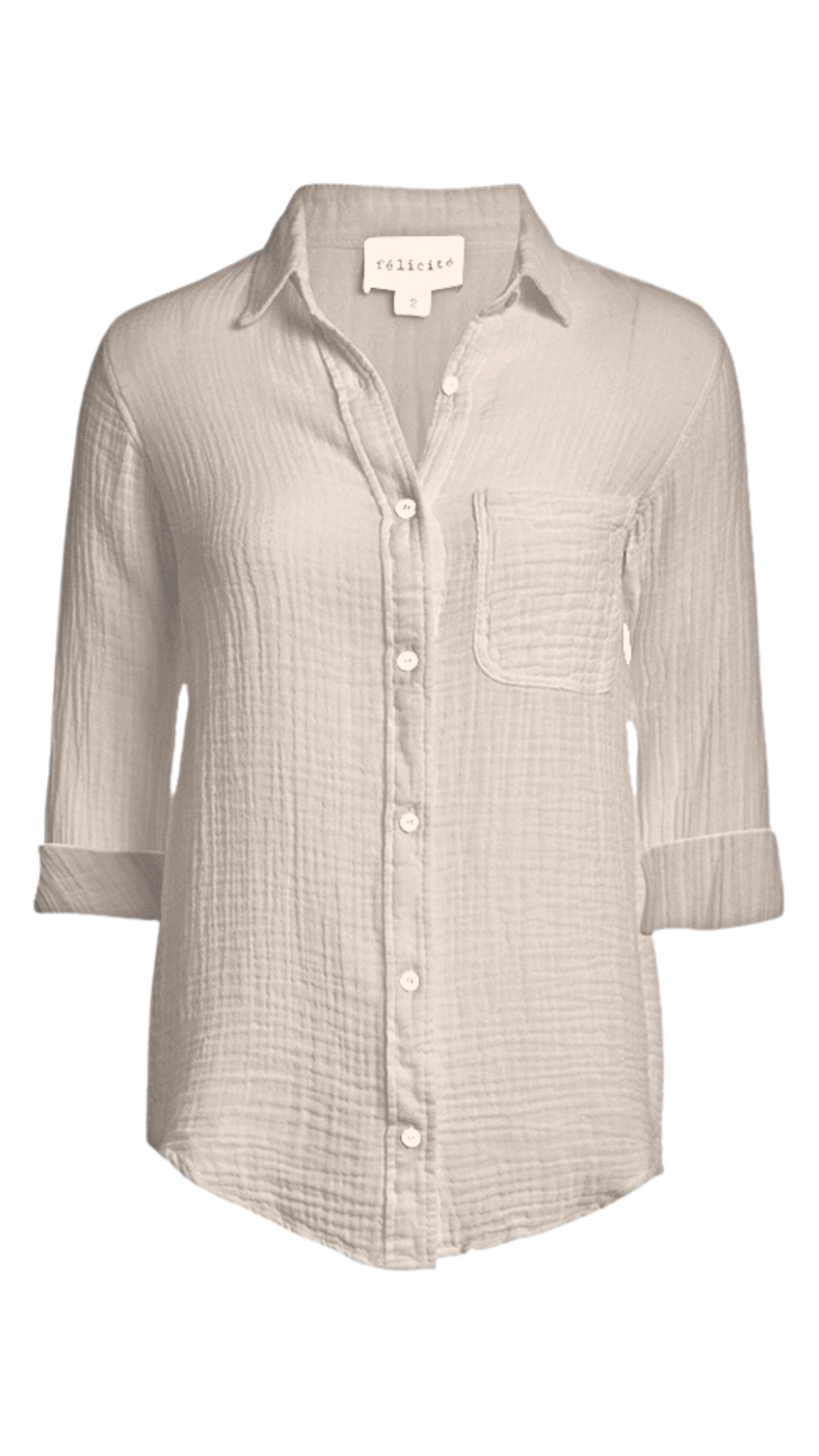 Boyfriend Top Gauze - Birch