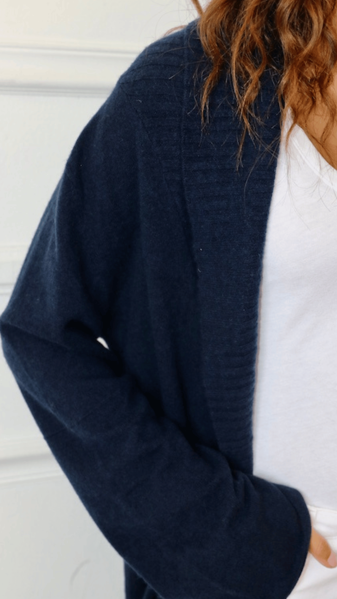 Cashmere Duster -Navy