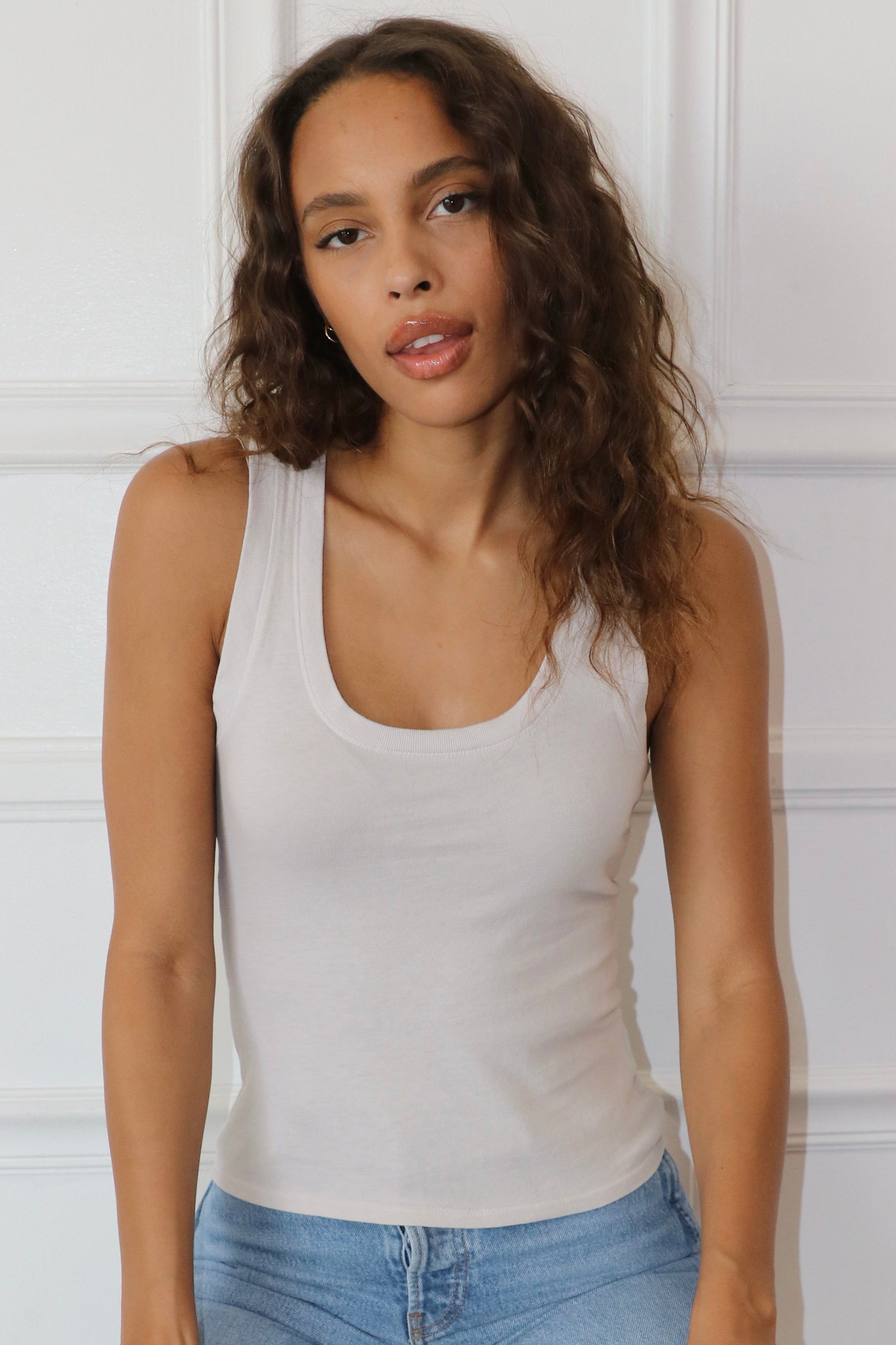 Scoop Tank Cotton - Birch
